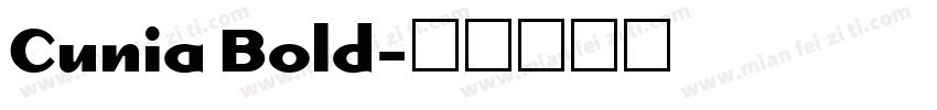 Cunia Bold字体转换